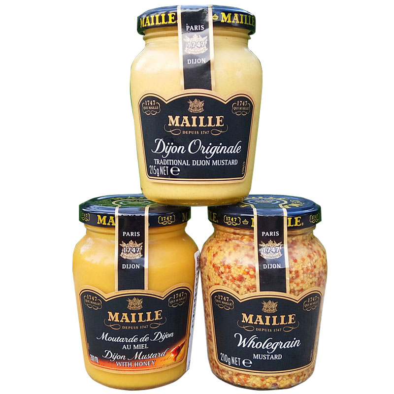 法国魅雅传统第戎大藏芥末籽酱粗粒炸鸡蘸酱MAILLE DIJON MUSTARD - 图3