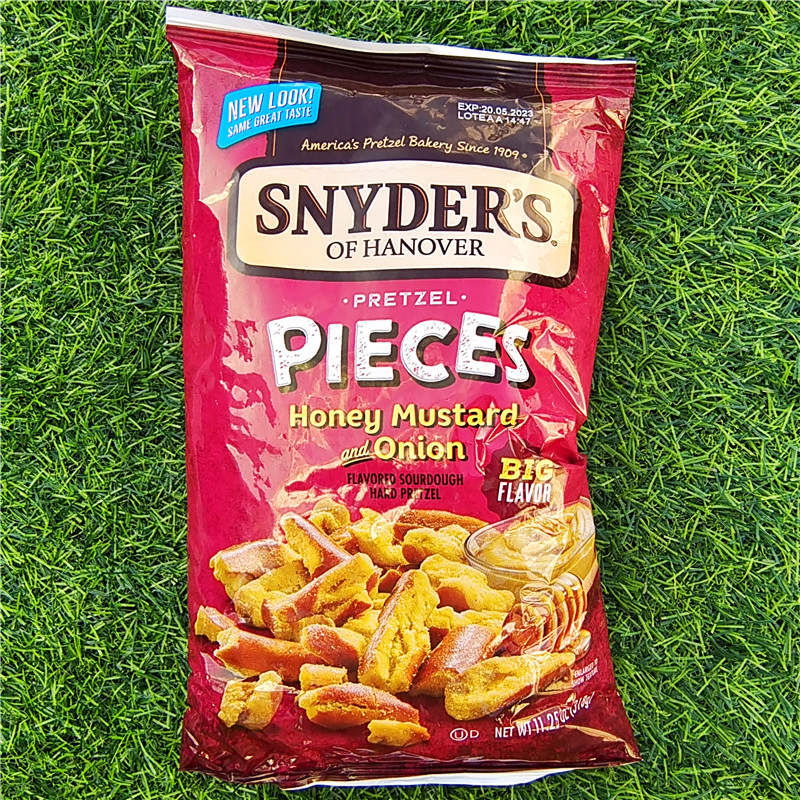 椒盐脆饼干奶酪面包片酥片酸辣味面包脆块SNYDERS PRETZEL PIECES - 图2