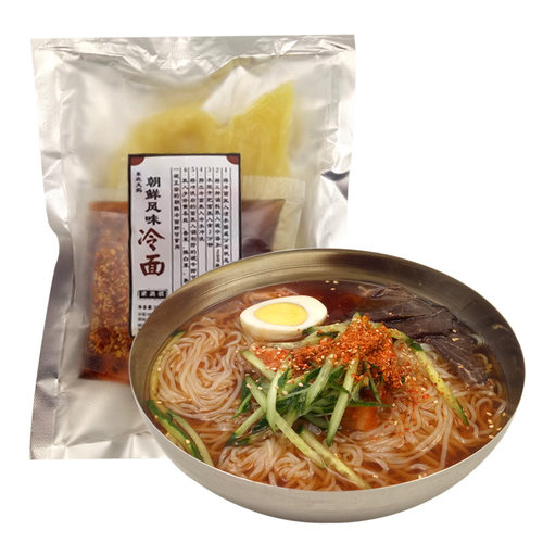 东北朝鲜正宗大冷面330g/袋装3包料延吉大妈酸甜凉面条烤冷面外卖 - 图3