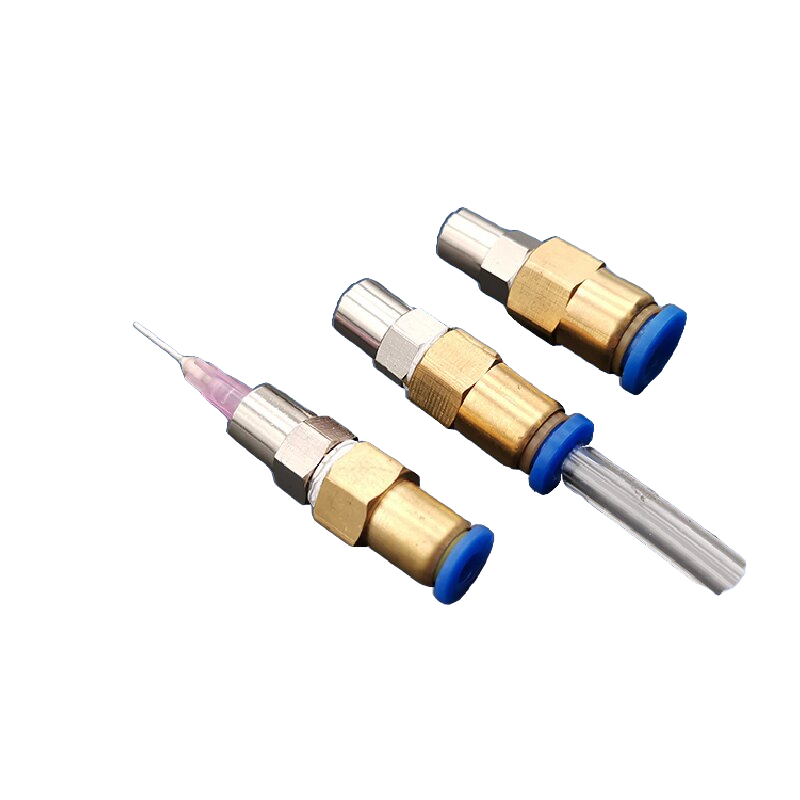 胶阀 点胶针头 转接头 吹气 针筒鲁尔接头 气管4MM6MM8MM转接针头 - 图3