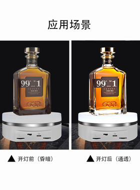 16cm彩光电动转盘手办展示架