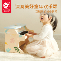 Playable Childrens Little Piano 1-6-year-old baby beginue wood mechanical piano male girl Toys 61 Gift