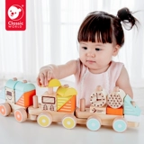 Поезд, прицеп подходит для мужчин и женщин для девочек, интеллектуальный универсальный детский конструктор, игрушка на шнурке