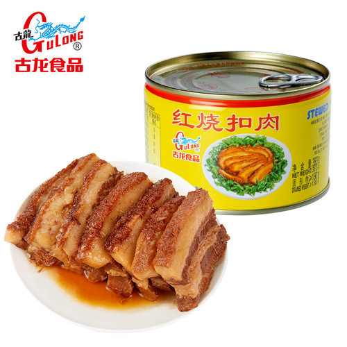 古龙食品红烧扣肉罐头特产下酒饭菜猪肉即食东坡五花肉熟食383g*3 - 图3