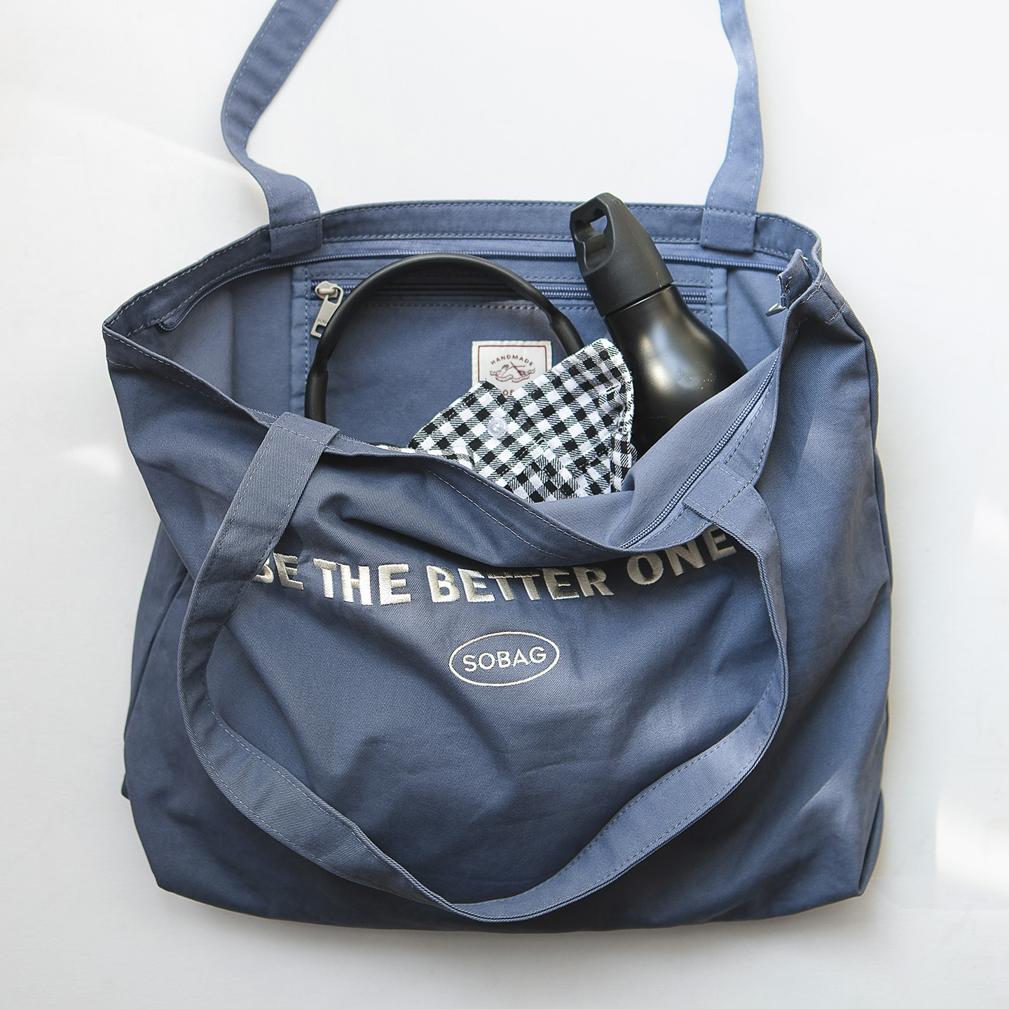 sobag秋冬百搭大容量带拉链单肩帆布包女文艺休闲ins通勤大托特包,淘宝优惠券,粉丝福利购,淘宝优惠卷