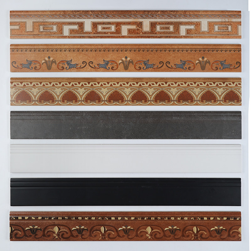 墙地踢脚线瓷砖北欧式拼花仿复古木纹美式田园客厅卧室内800x100*_虎窝淘