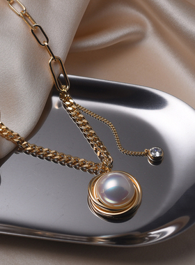 项链女小众高级轻奢仙气珍珠装饰