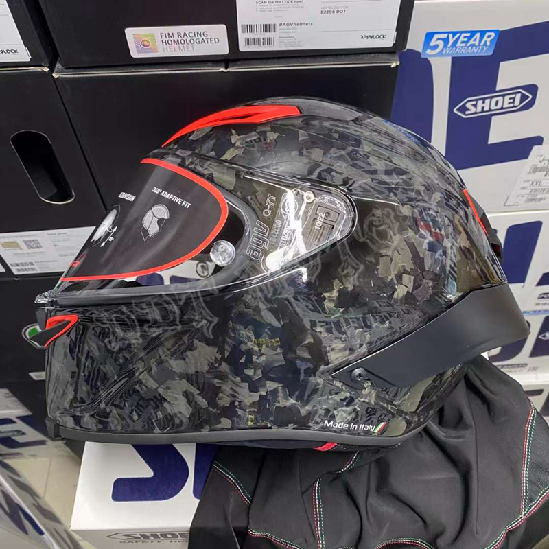 DDT正品AGV PISTA GPRR意大利三色旗锻造碳纤维限量摩托赛车头盔-图2