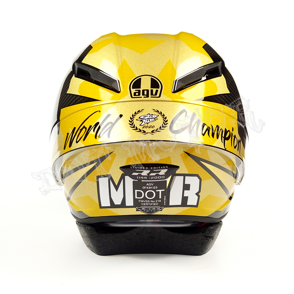 DDT正品AGV Pista GP RR MIR土豪金MOTOGP限量金蛋冬测碳纤维头盔-图1