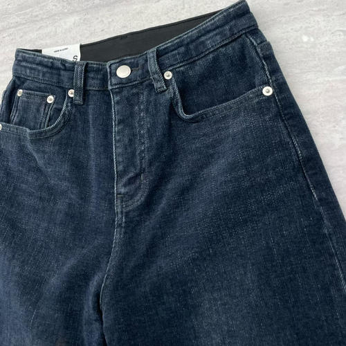 韩国东大门25冬加绒PAI正品高腰弹力显瘦窄版直筒裤牛仔长裤2097 - 图3