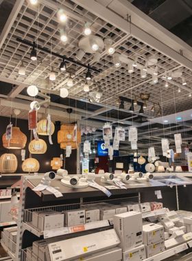 正品IKEA宜家家居纽墨奈射灯拉壁灯/灯泡/灯罩/灯饰灯具床前照明