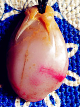 Natural Changhua Stone Pendant Pendant Pendant (Fairy Peach) Lotus Root Powder Jelly Soft Jade Bottom Ballin Susan Laotian Yellow Stone