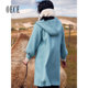 Oece autumn and winter new women's houndstooth woolen coat mid-length winter woolen coat