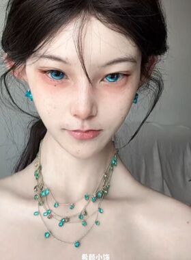 轻奢项饰多层项链圆形时尚链小众