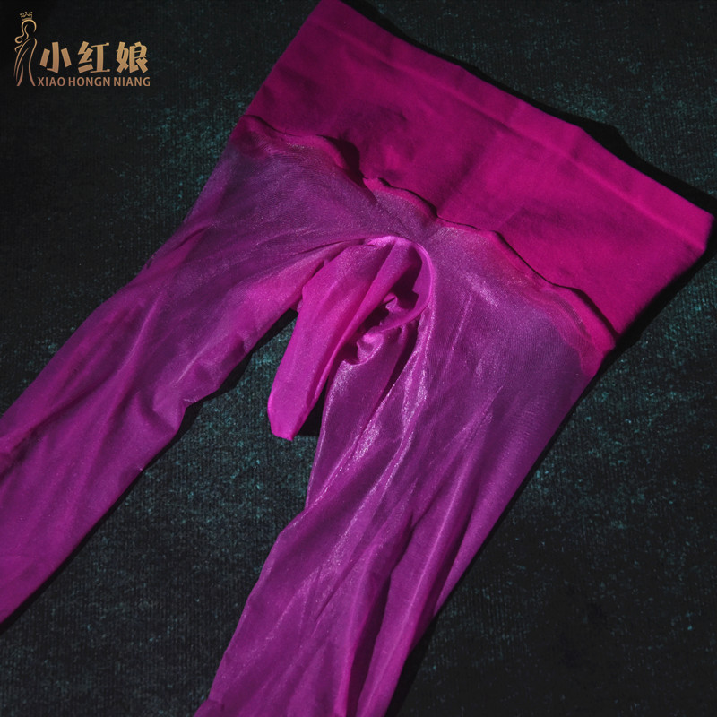 极光丝袜油亮入体连裤袜jj套情趣0d无缝丝袜性感恋足伪娘飞机袜男