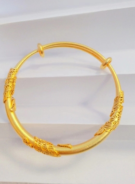 国潮女越南沙金仿真黄金手镯