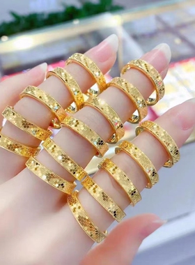 情侣越南沙金新潮流好戒指仿真金