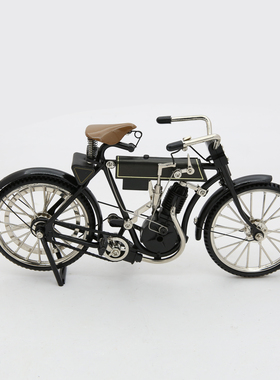 美式风复古摆件金属摩托车模型