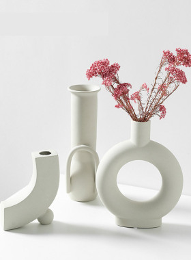 韩国click杂货陶瓷花插家居摆件