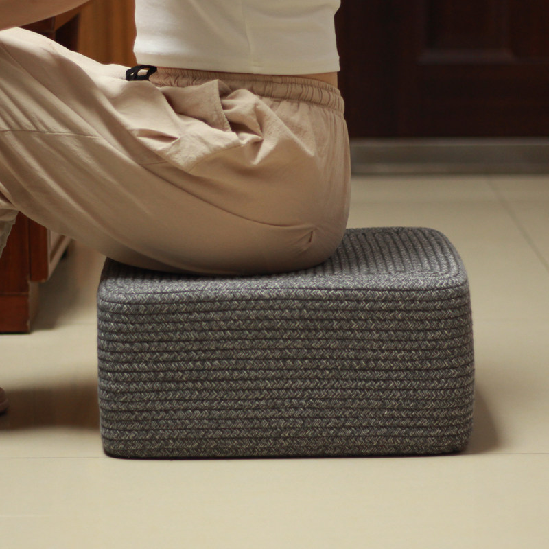 方形棉绳蒲团沙发地上坐垫客厅卧室榻榻米墩子网红坐墩打坐禅修垫,淘宝优惠券,粉丝福利购,淘宝优惠卷