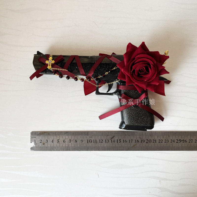 军lo店主手作哥特硬妹摄影道具cos拍照lolita洛丽塔小物哥特玫瑰,淘宝优惠券,粉丝福利购,淘宝优惠卷