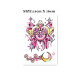 Flower-armed girl TATTOO X317 ins beautiful girl transformer star moon soft girl Harajuku style tattoo stickers
