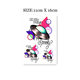 Flower-armed girl TATTOO X21 hand-painted colorful Harajuku style UFO geometric letters realistic tattoo stickers