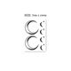 Flower-Armed Girl TATTOO 48 Gradient Crescent on Chest Black and White Moon and Stars and Moon Tattoo Stickers One Piece of Two
