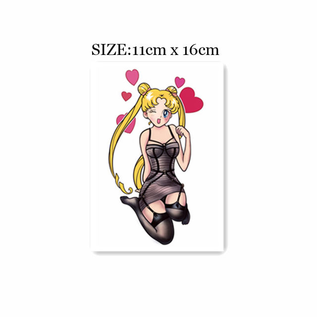 Flower-Armed Girl TATTOO X145 D76 Sexy Loving Beautiful Girl Fairy Tattoo Sticker