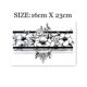 Flower arm girl line ukiyoe black and white tattoo sticker