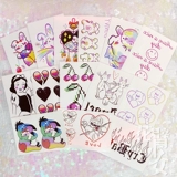 Брендовая милая мультяшная цветная карта, тату наклейки, комплект