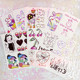 Flower-armed girl ins style cute 99 dark tattoo stickers