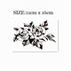 Flower Arm Girl TATTOO X117 118 A pair of sexy flowers and leaves tattoos on shoulders