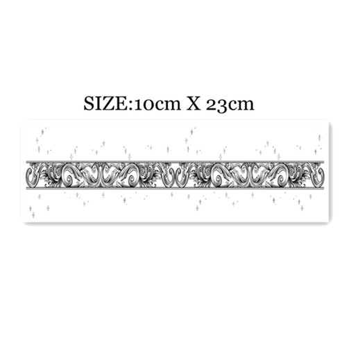 花臂少女TATTOO L10 小星星蕾丝腿环梦幻仙女纹身贴 满两张包邮 - 图0