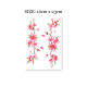 Flower Arm Girl TATTOO D113 Cherry Blossom Flower Petals Beautiful Shoulder Collarbone Tattoo Stickers One Piece Two