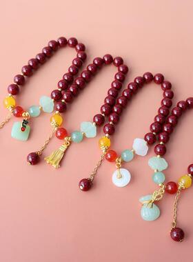 女士琉璃五镶嵌民族风手链