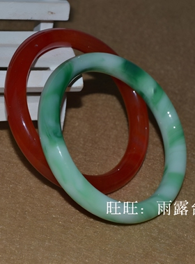玻璃翡翠仿玉跑江湖地摊货源手圈