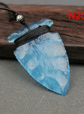 非遗纯手工打制石器项链吊坠车挂