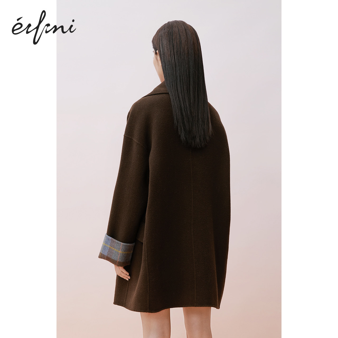 伊芙丽外套2020秋冬新款学院风 伊芙丽旗舰毛呢外套