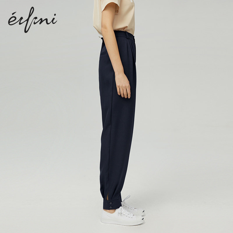 【商场同款】伊芙丽2020新款高腰裤 伊芙丽旗舰休闲裤