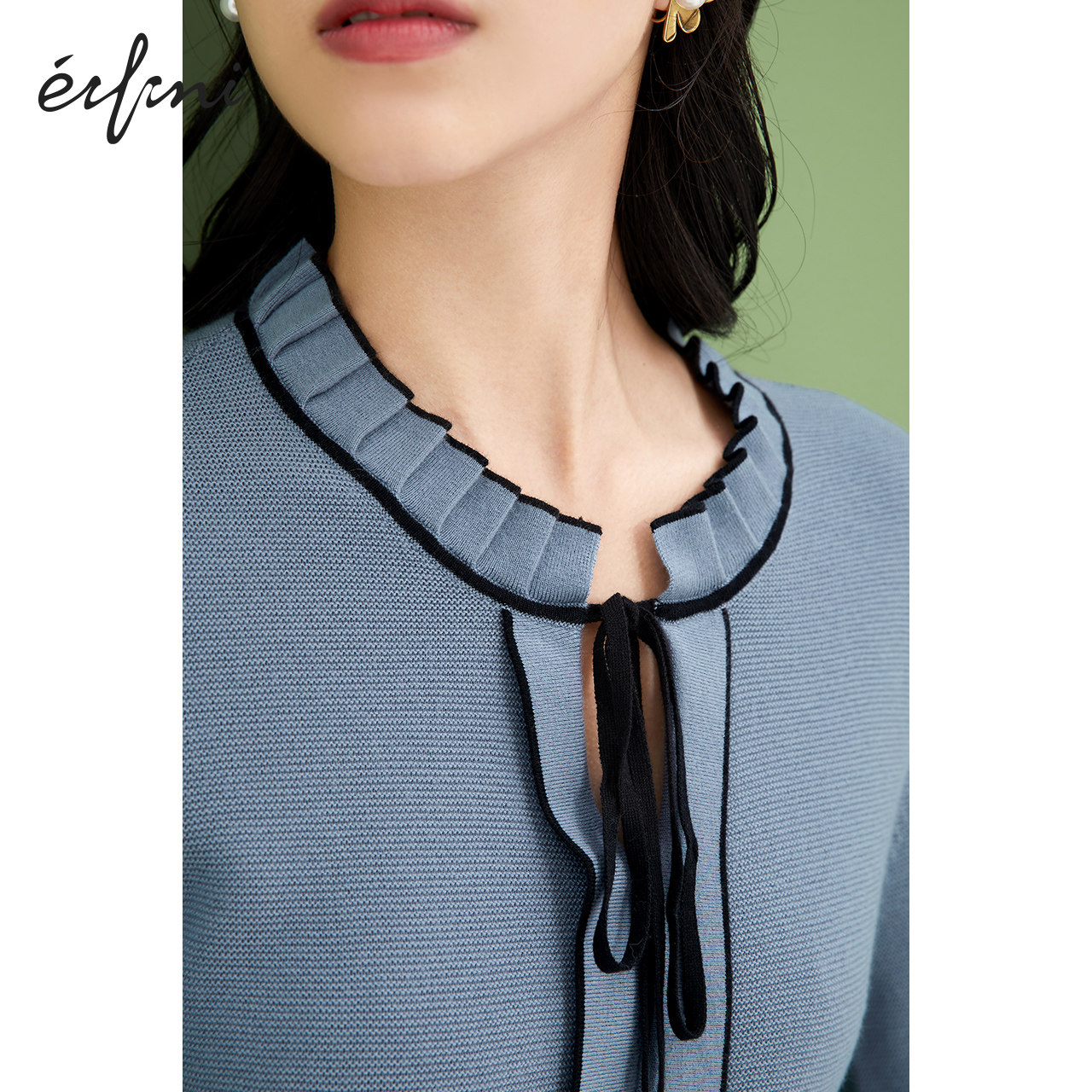 伊芙丽针织薄款长袖2020年新款毛衣 伊芙丽旗舰毛针织衫