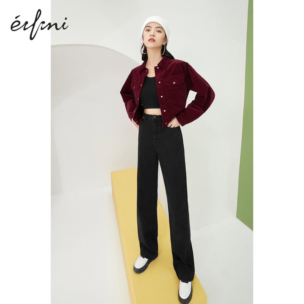 伊芙丽2020年新款春秋韩版范短外套 伊芙丽旗舰短外套