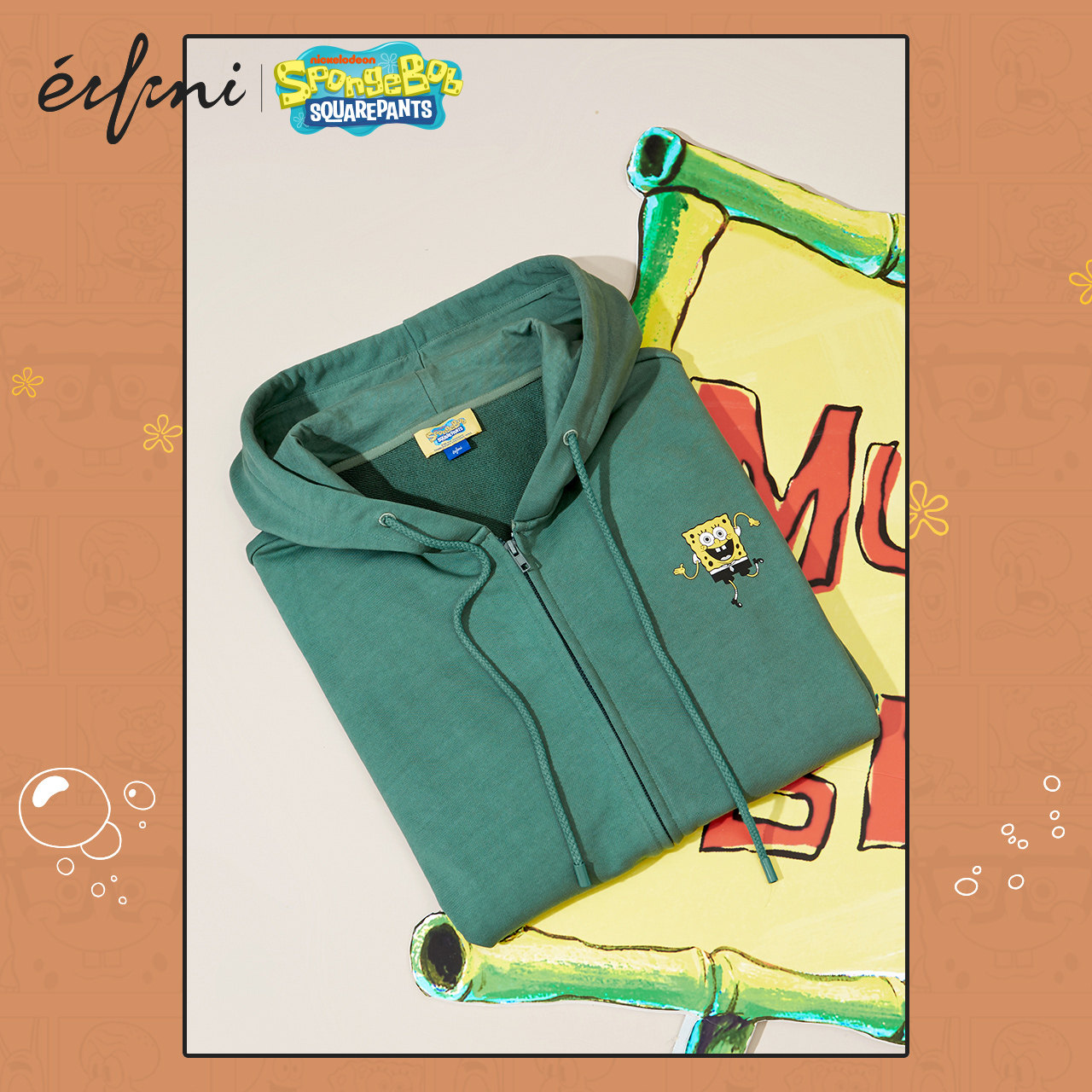 海绵宝宝联名款伊芙丽2020年薄卫衣 伊芙丽旗舰卫衣/绒衫