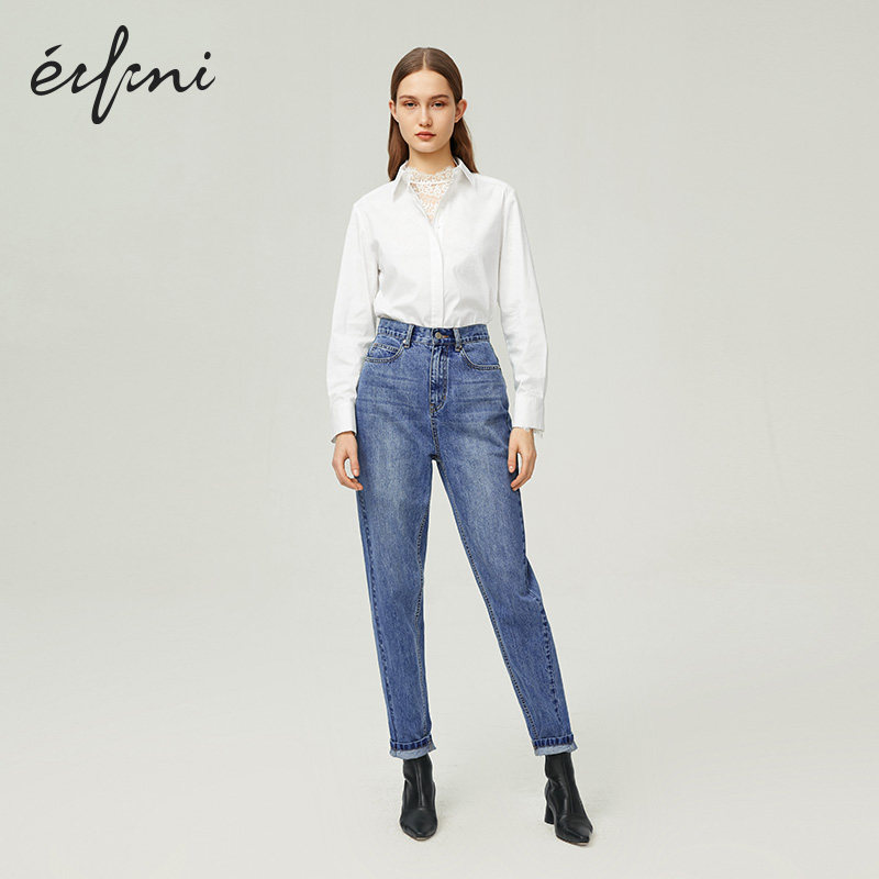 【商场同款】伊芙丽2020新款女雪纺衫 伊芙丽旗舰蕾丝衫/雪纺衫