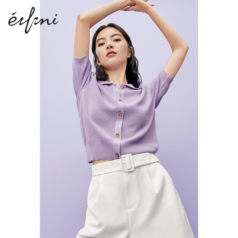 何穗款伊芙丽2020新款夏季针织衫 伊芙丽旗舰毛针织衫