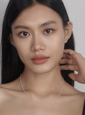 Moment 闪耀纯银满天星项链锁骨链银饰素链配饰高级感轻奢小众女