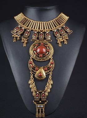 异域新疆敦煌男菩萨流苏项链