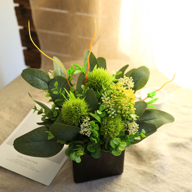 仿真绿植物盆栽摆件客厅餐桌面卧室内塑料假花套装饰品摆设小盆景,淘宝优惠券,粉丝福利购,淘宝优惠卷