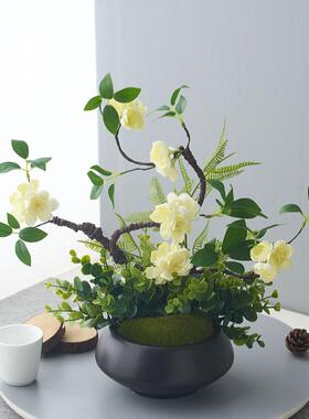 仿真花组合造景玄关装饰品室内