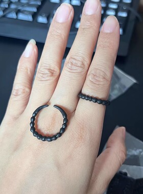 唐东杰布莲师铁蝎吊坠戒指